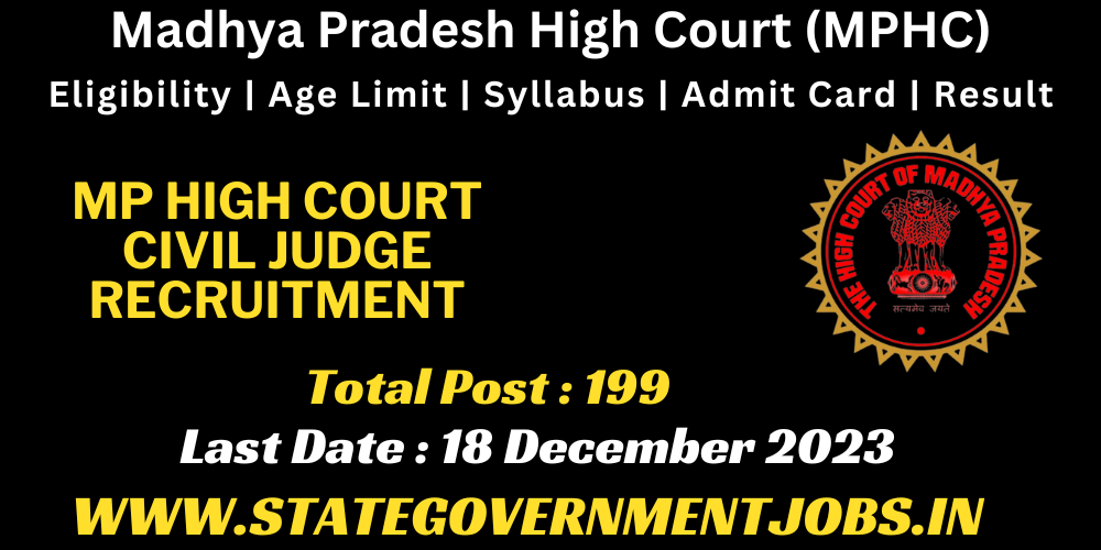 Madhya Pradesh High Court Civil Judge